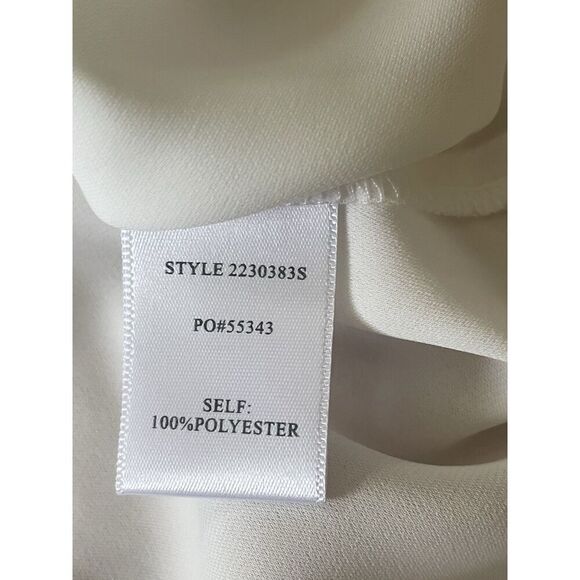 Current Air | Women’s Tops | White Blouse Puff Sleeves Lace Shoulder Size MP - Picture 4 of 9